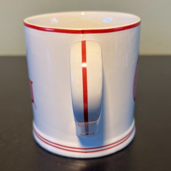 SUR LA TABLE Monogram Initial Stylized Red Letter "G” Mug Cup - Picture 3 of 6
